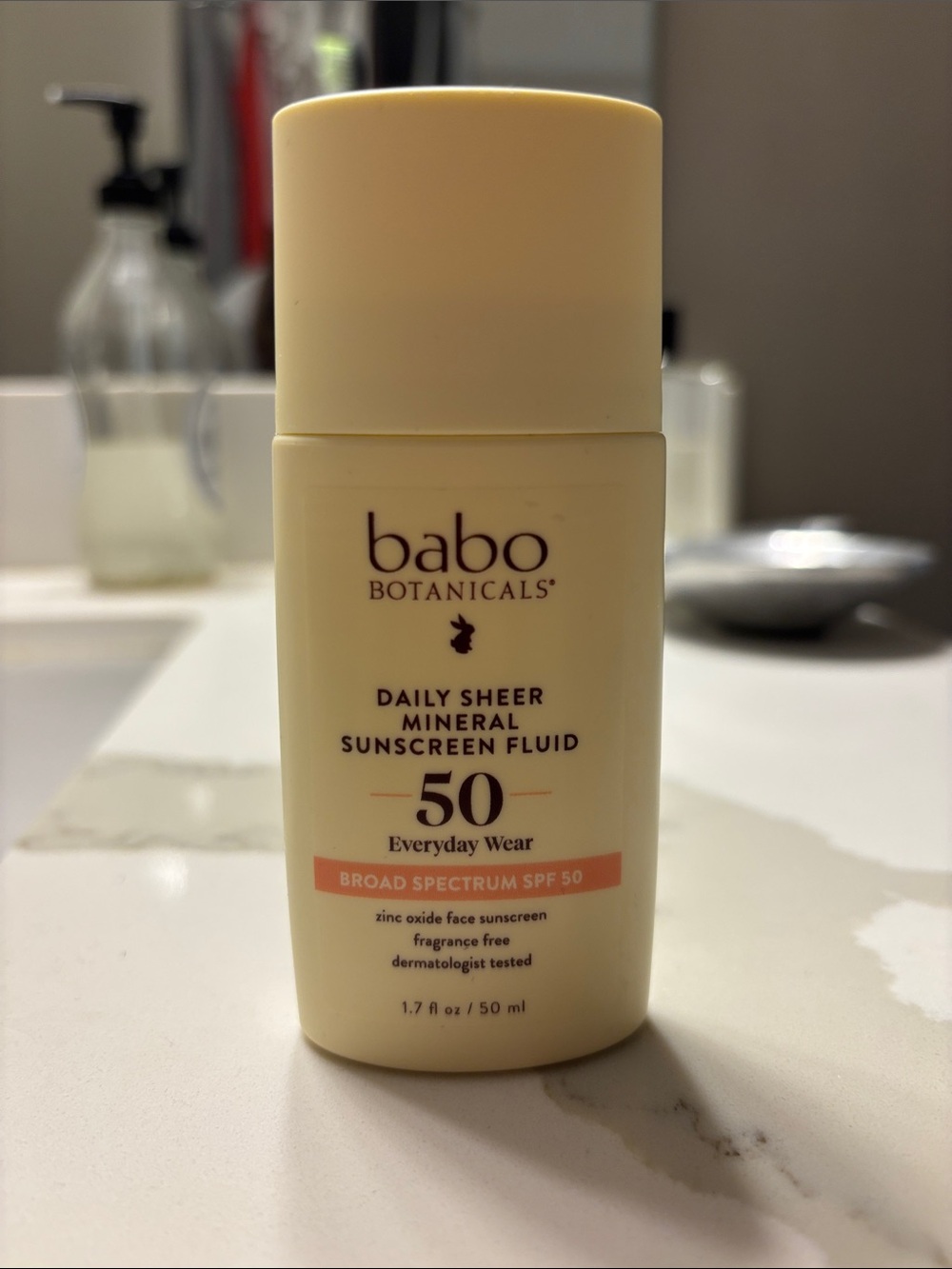 Babo Botanicals Daily Sheer Mineral Sunscreen SPF 50 1.7 oz